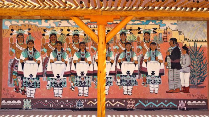 Mural at Indian Pueblo Cultural Center