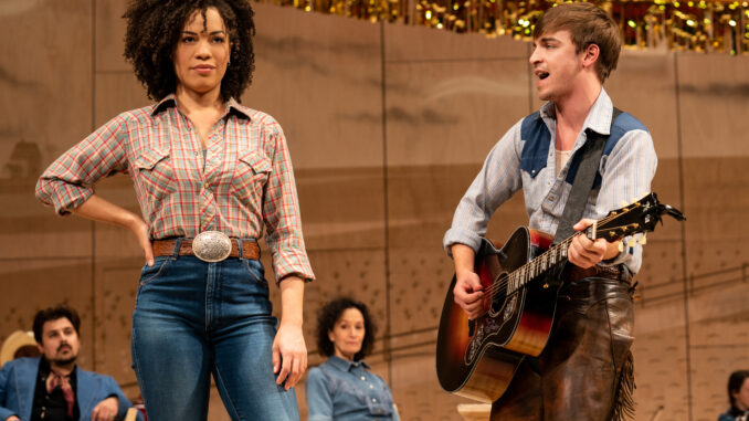 Sasha Hutchings, Sean Grandillo and the company of the national tour of Rodgers & Hammerstein's OKLAHOMA! - Matthew Murphy and Evan Zimmerman for MurphyMade